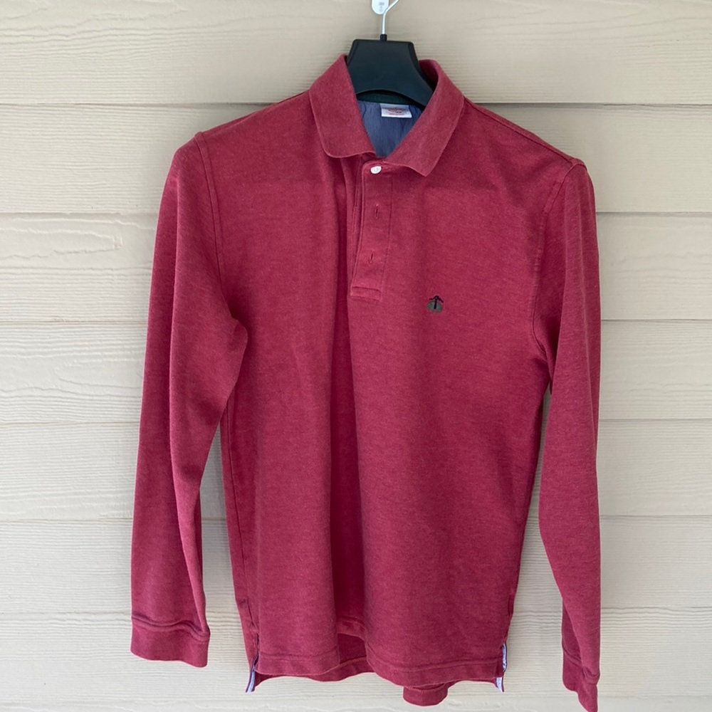 Brooks Brothers, Mens Medium, long sleeve performance polo